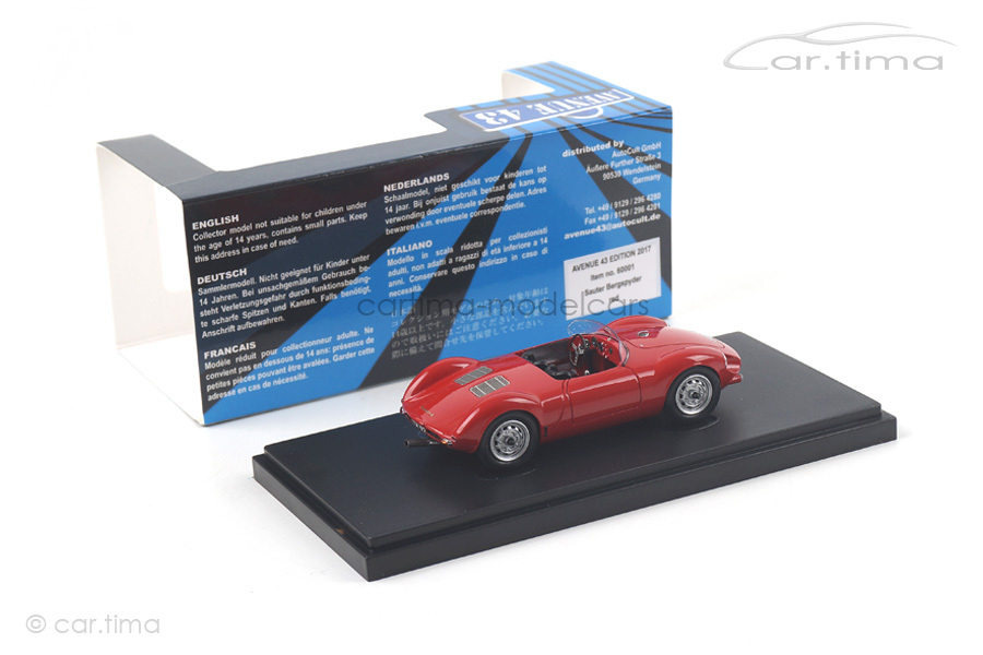 Porsche Sauter Bergspyder rot Avenue43 1:43 60001