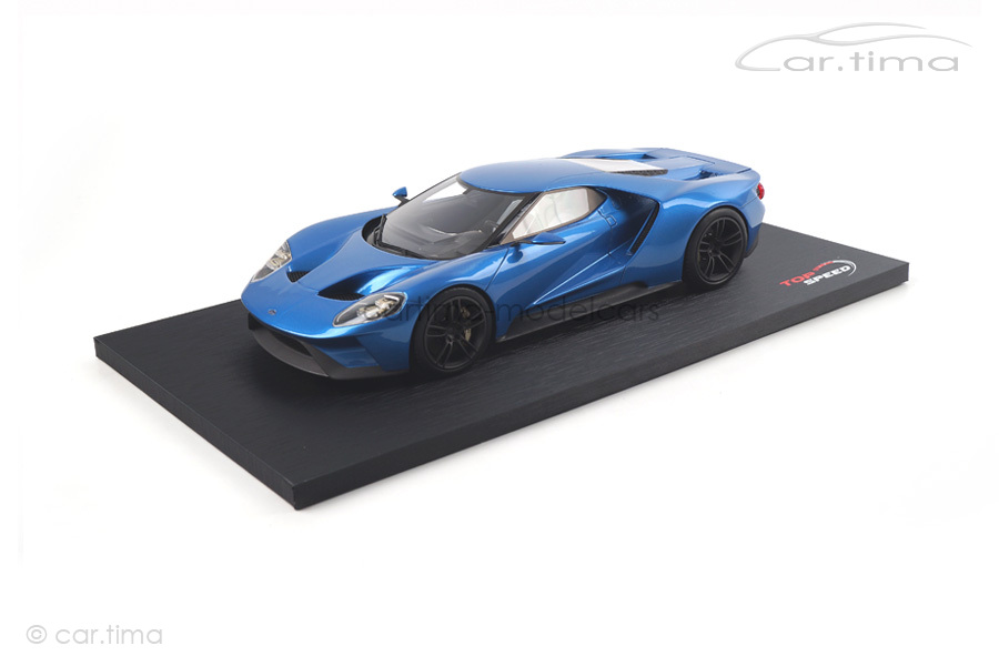 Ford GT North American Auto Show 2015 Liquid blue TopSpeed 1:18 TS0004