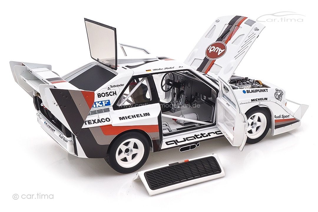 Maquette 1/18 Audi Quattro S1 Pikes Peak 1987 Winner (Röhrl #1) - Autoart, Neuve, Collection